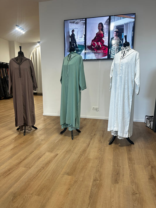Abayas blanche dentelle
